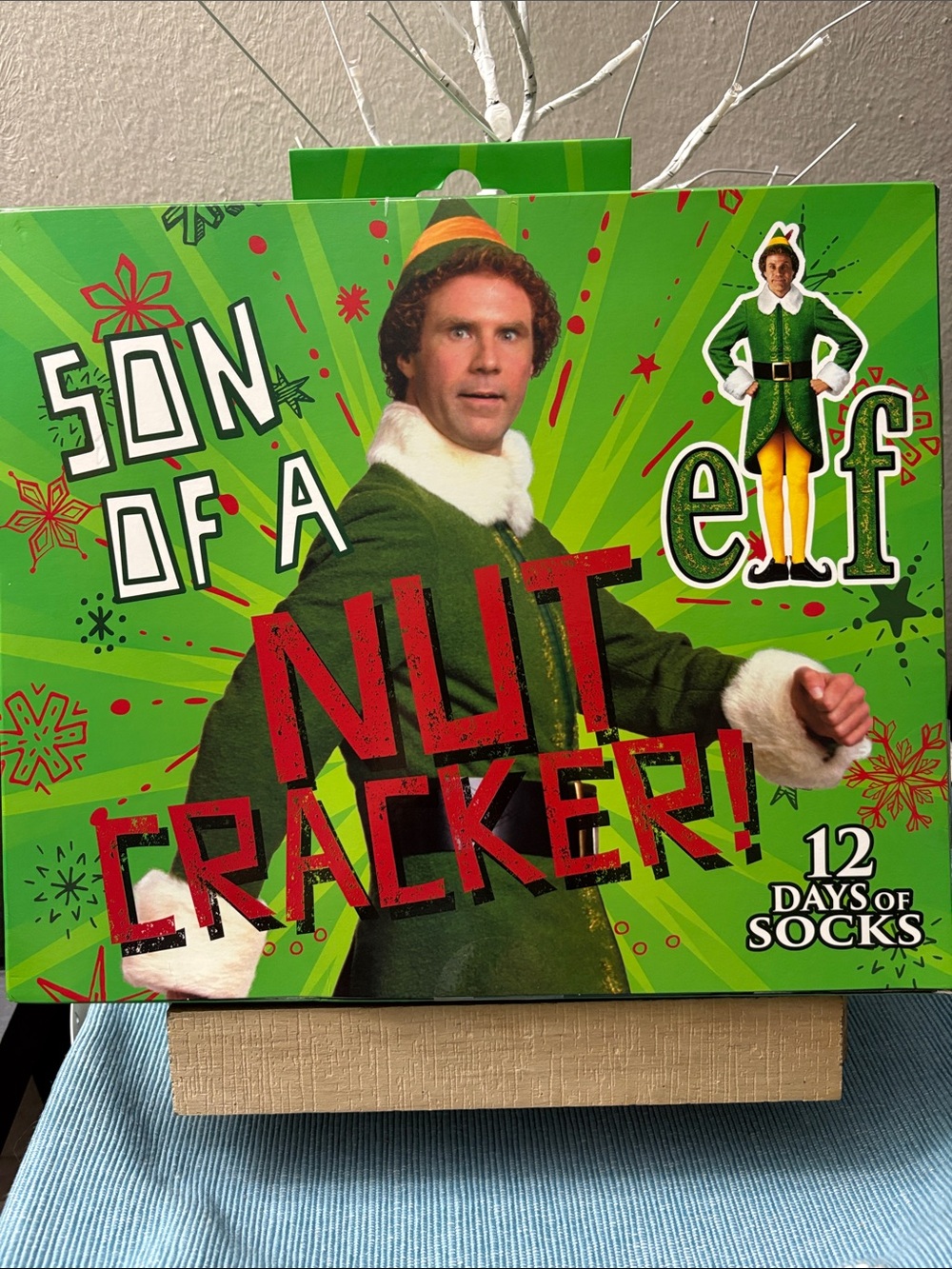 Elf Son of a Nutcracker! Men's Holiday Socks - Green